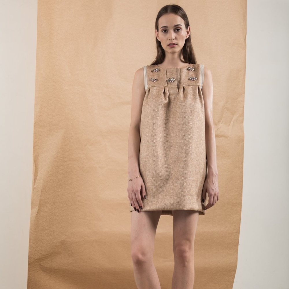 Shift Tan Coppola Dress